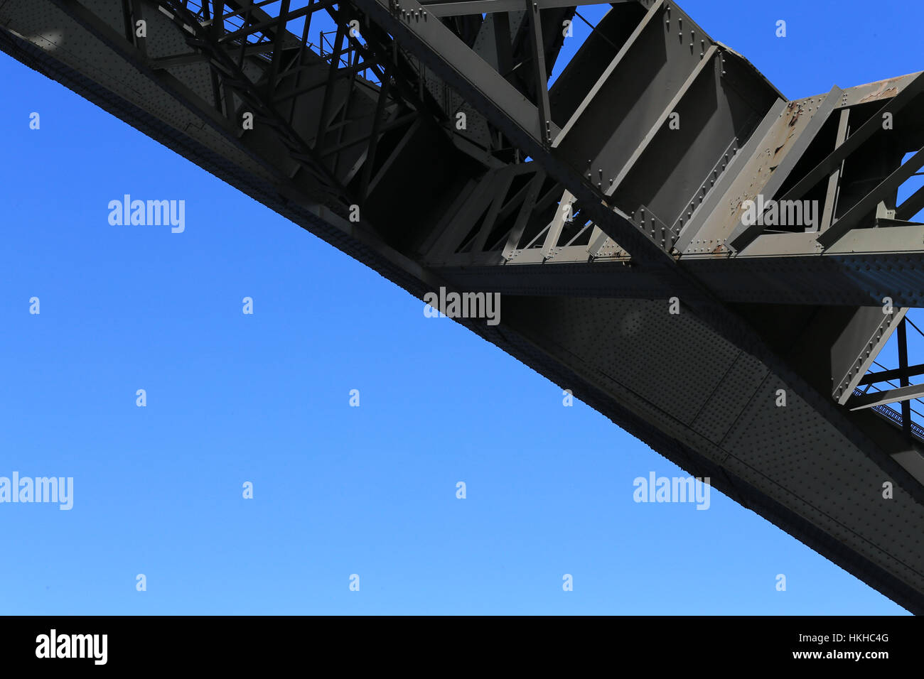 Sydney Harbour Bridge-Support-Struktur Stockfoto