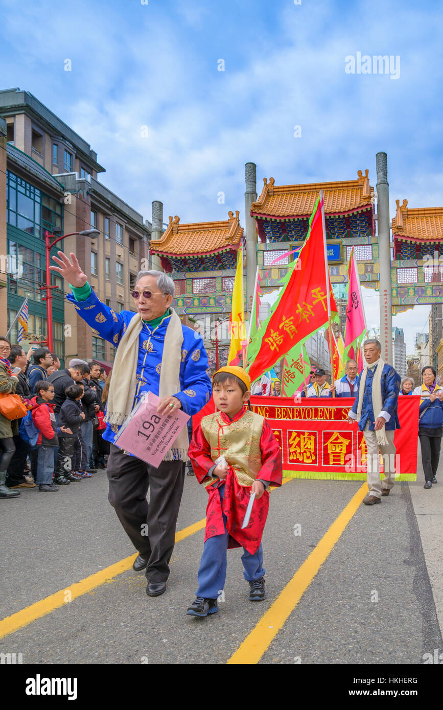 Chinesische Neujahrsparade, Vancouver, Britisch-Kolumbien, Kanada Stockfoto