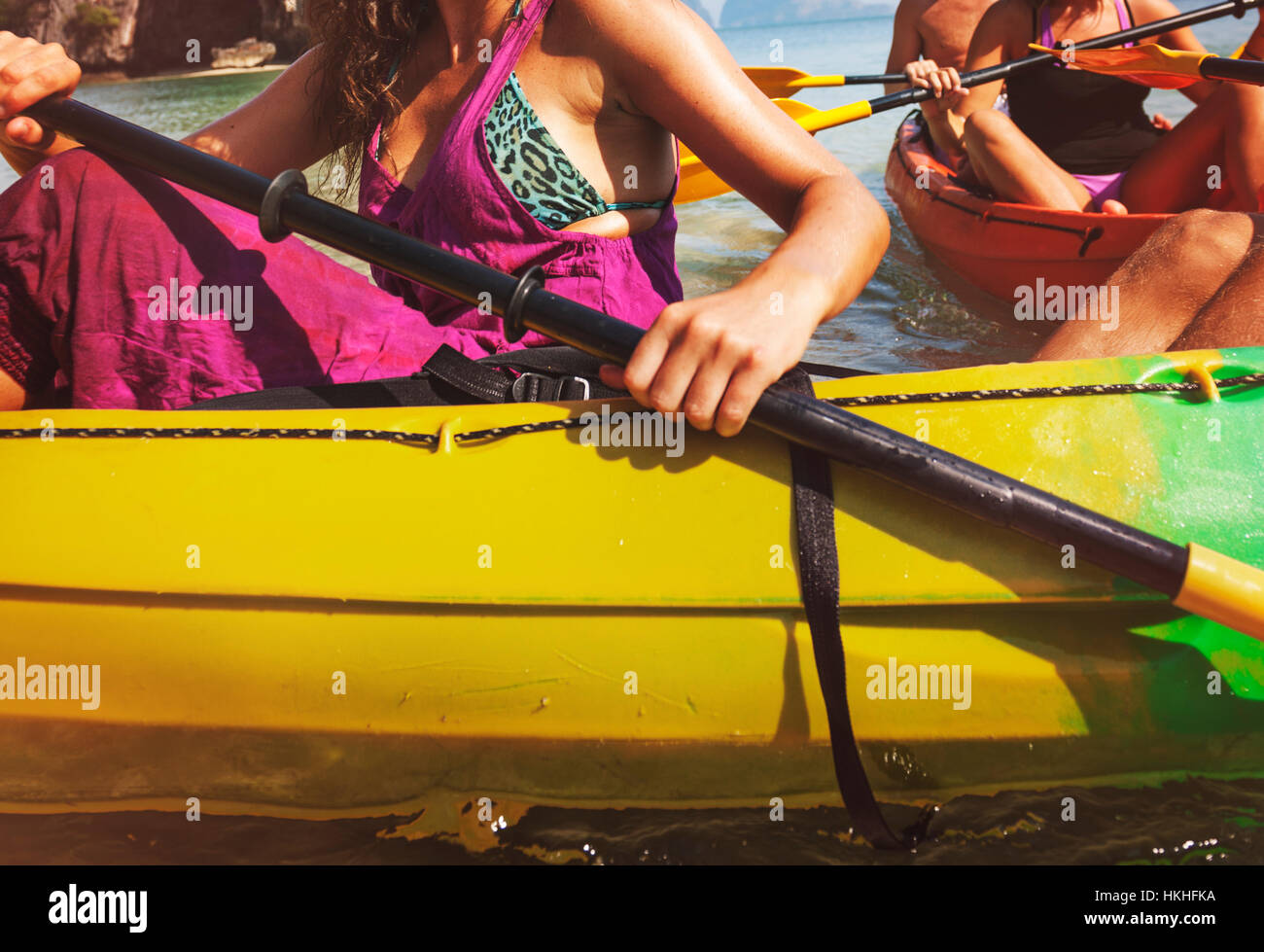 Schiff Boot touristischen nautischen Reisekonzept Kajak Stockfoto