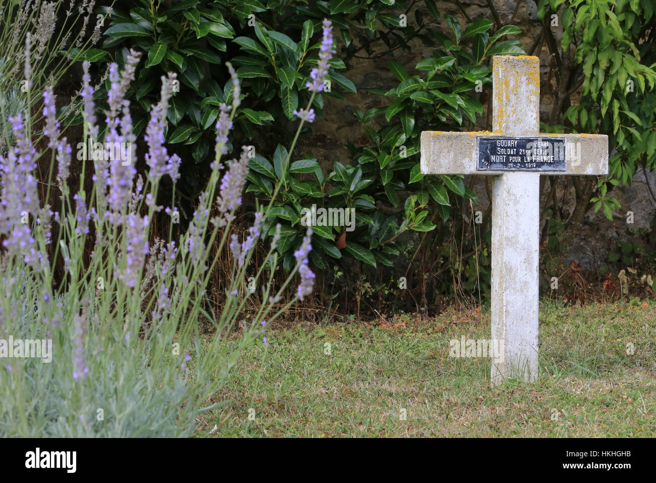 Tombe de Guerre Commonwealth. Coulommes. Stockfoto