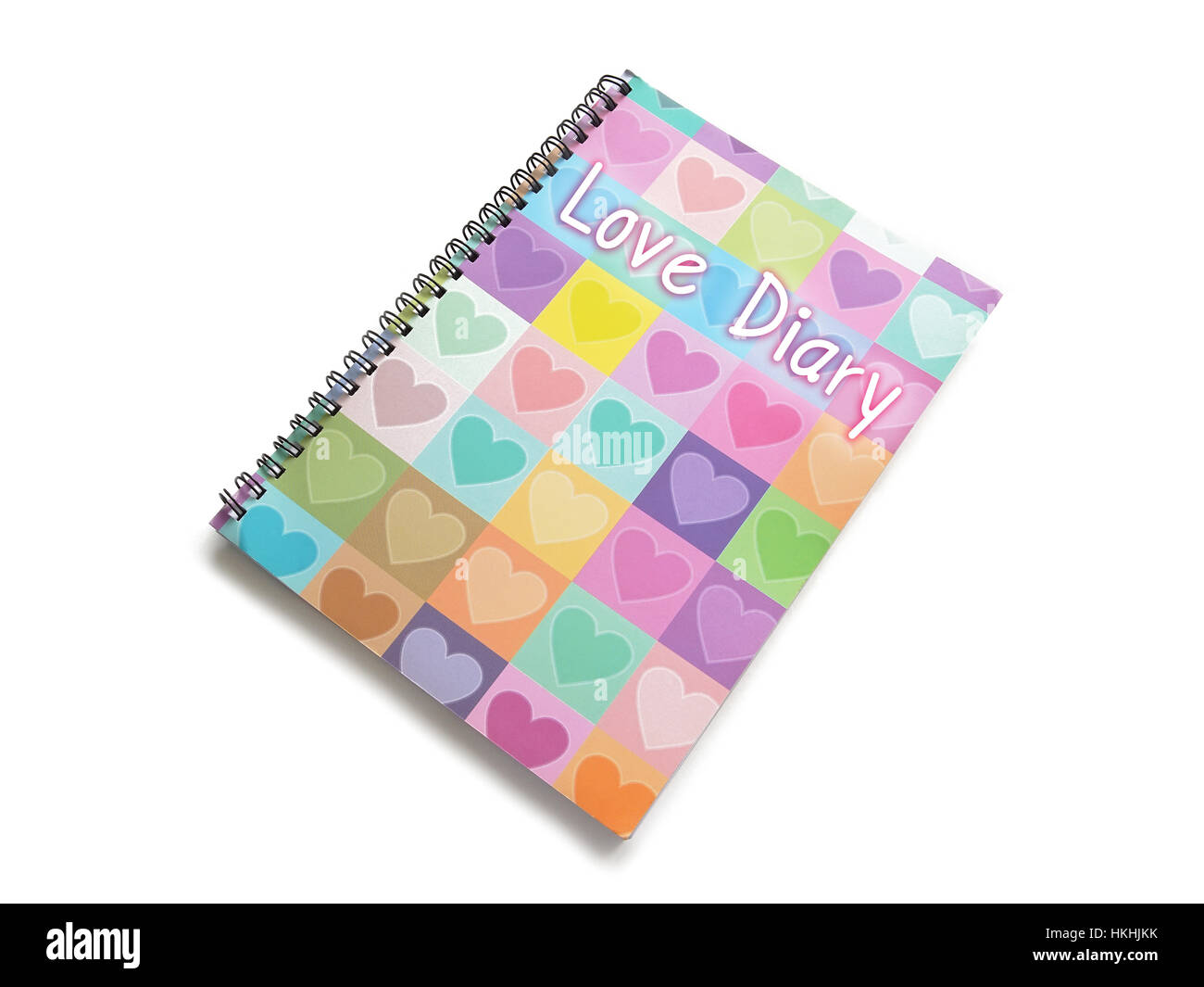 Tagebuch für das Konzept der Valentinstag Liebe Stockfoto