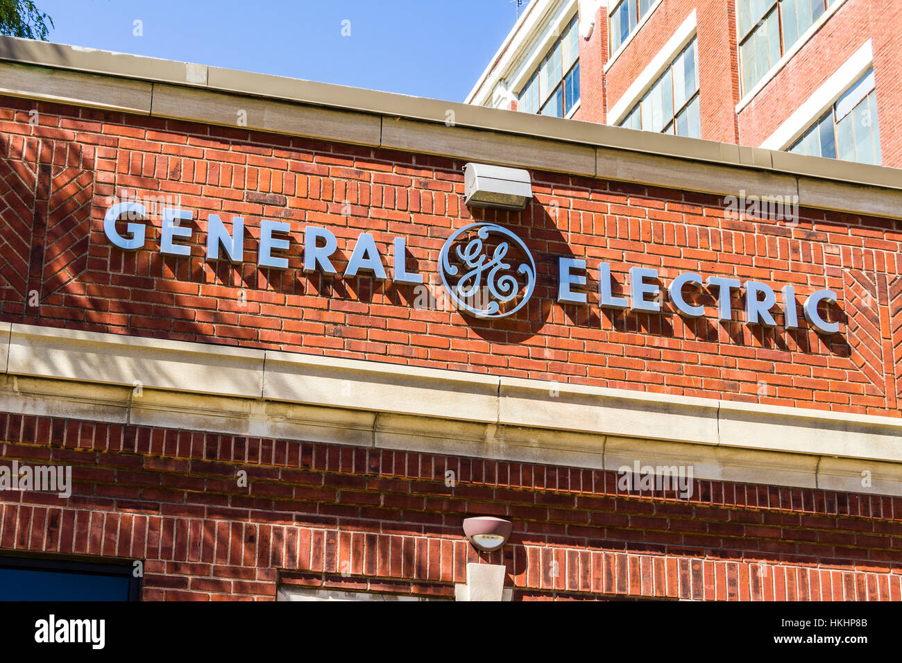 Ft. Wayne - ca. September 2016: General Electric Factory. GE ist der Welt digitale industrielle Unternehmen XII Stockfoto