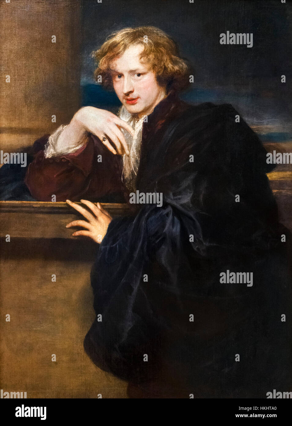 Anthony Van Dyck (1599-1645), Selbstporträt, Öl auf Leinwand, 1620-21, Porträt des Künstlers im Alter von etwa 22 Jahre. Stockfoto