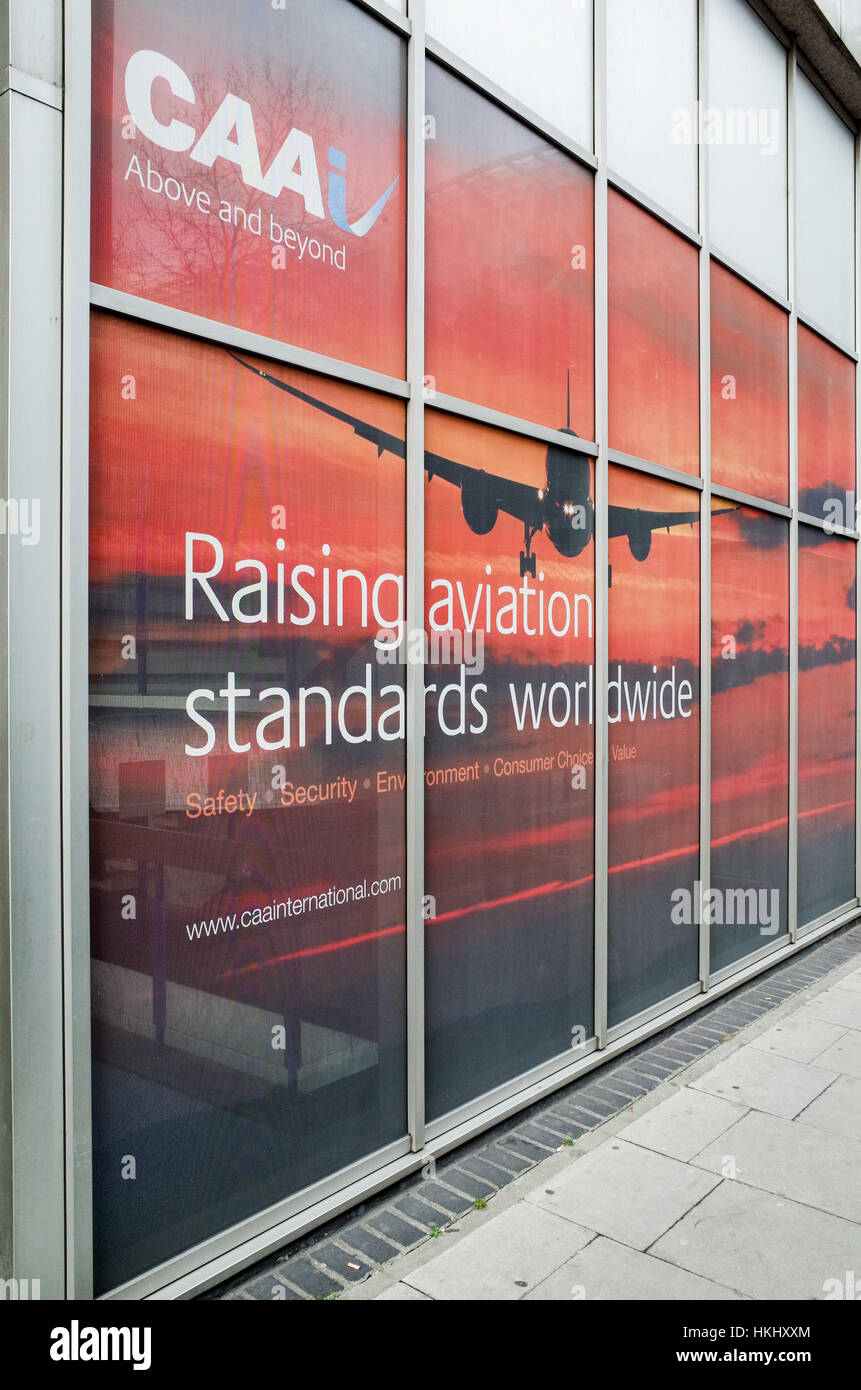 Zivile Luftfahrtbehörde oder CAA-Zentrale Zentrale in London Stockfoto
