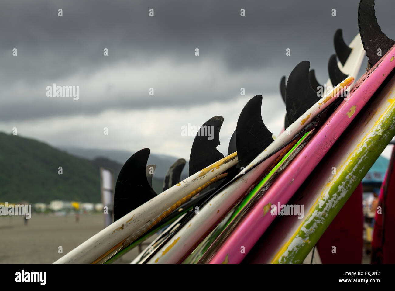 Waiao Strand in Yilan Land, schöne Vulkanstrand und guter Ort für Surfanfänger; Taiwan, China Stockfoto