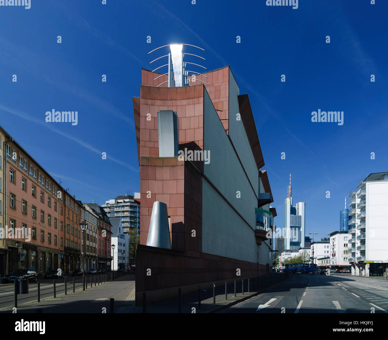 Frankfurt Am Main: Museum für moderne Kunst, Römer, Hessen, Hessen, Deutschland Stockfoto