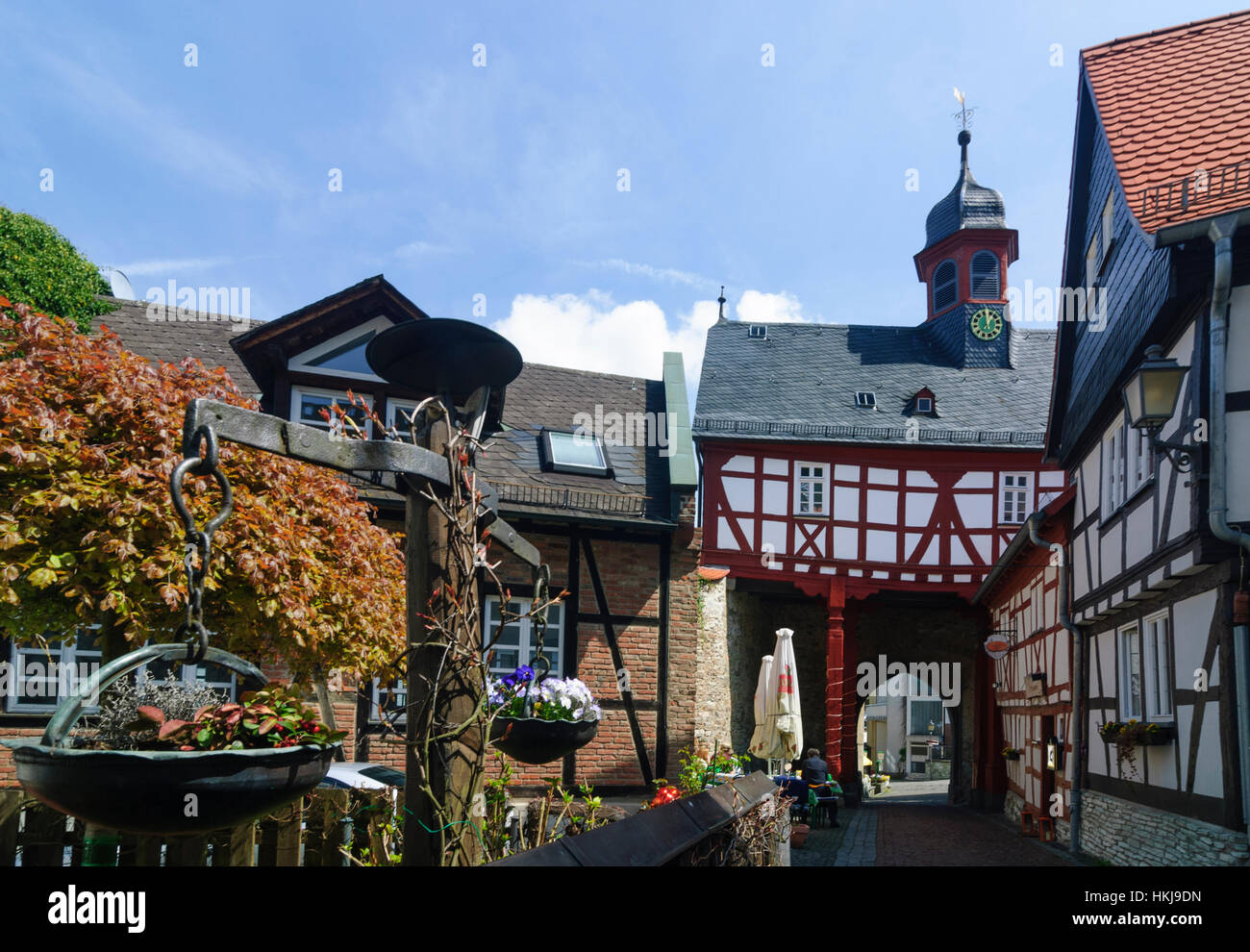 Königstein Im Taunus: Altes Rathaus mit Stadtmuseum, Hessen, Hessen, Deutschland Stockfoto