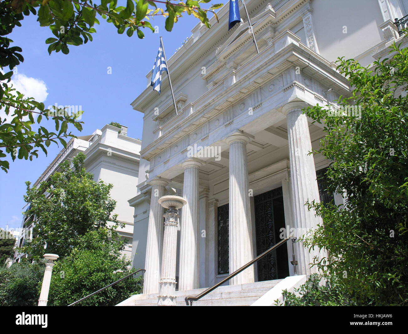 Bénaki Museum für griechische Archäologie, Kultur, Kunst und Handwerk in neoklassischen Gebäude in Athen Griechenland Stockfoto