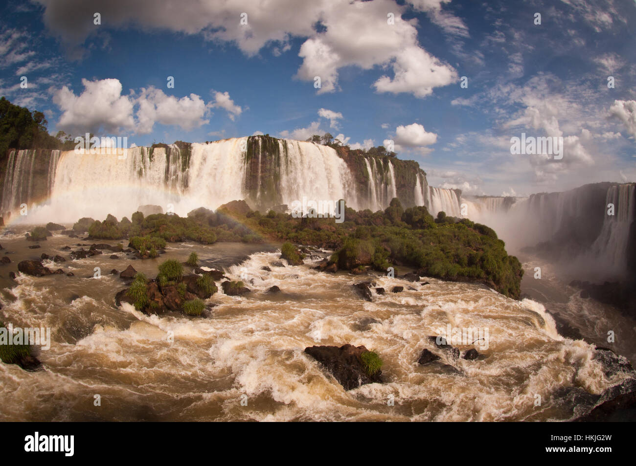 Brasilien Cataratas do Iguaçu, Teufelskehle Stockfoto