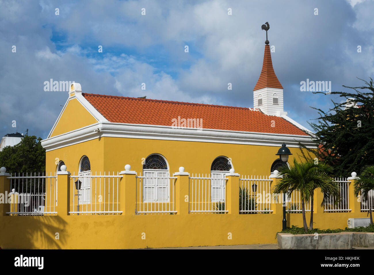 Bonaire, Kralendijk, Vereinigte protestantische Kirche Stockfoto