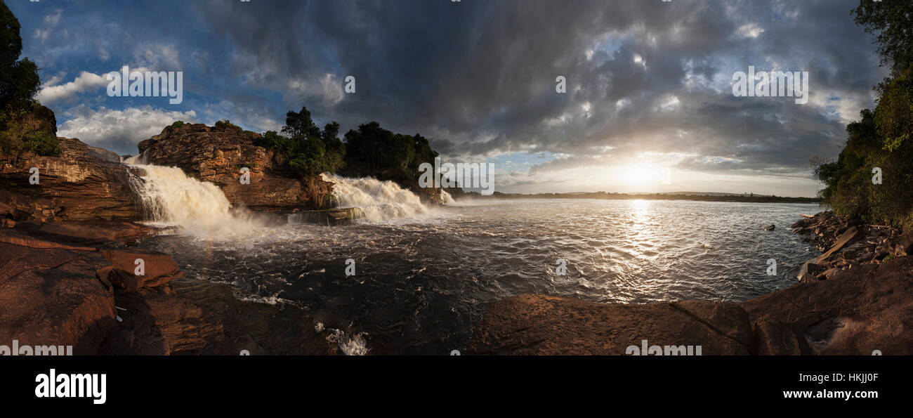 Wasserfall, Nationalpark Canaima, Bundesstaat Bolivar, Venezuela Stockfoto