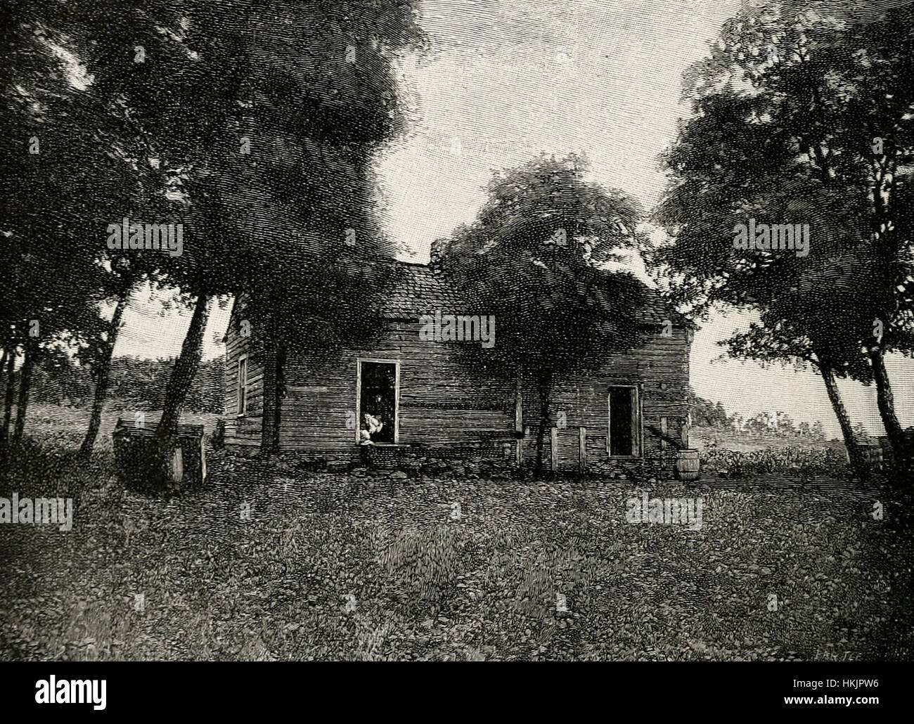 Haus in der Nähe von Beechland, Kentucky, in dem Thomas Lincoln und Nancy Hanks 12. Juni 1806 geheiratet haben Stockfoto