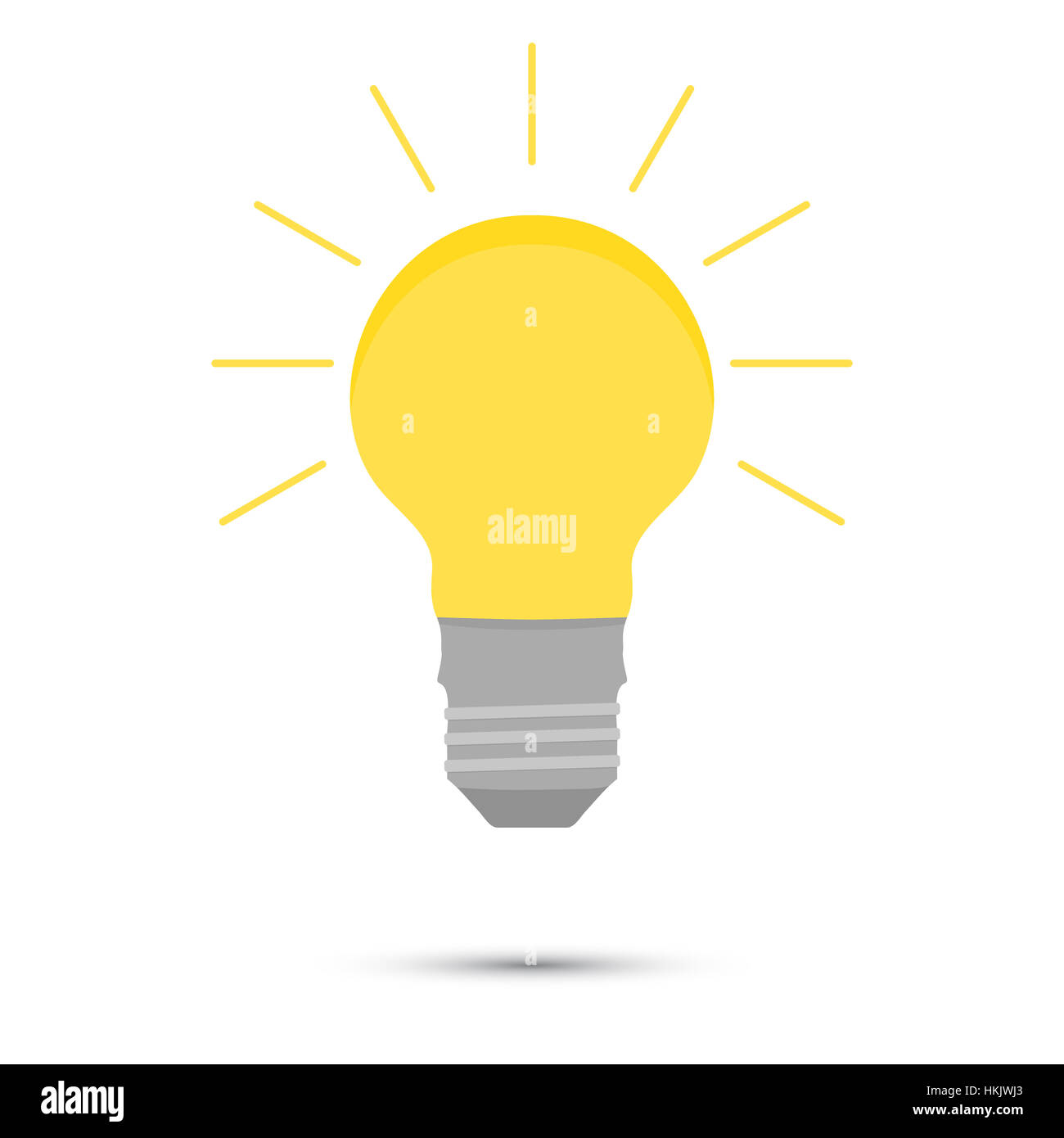 Licht Idee Lampe Vektor. Konzept-Inspiration-kreativ, Erfindung und Innovation Abbildung Stockfoto