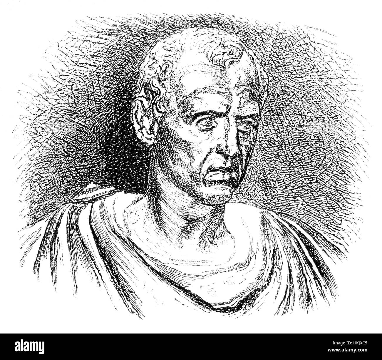 Gaius Julius Caesar, ein römischer Feldherr, Staatsmann, Konsul, 100-44 v. Chr. Stockfoto