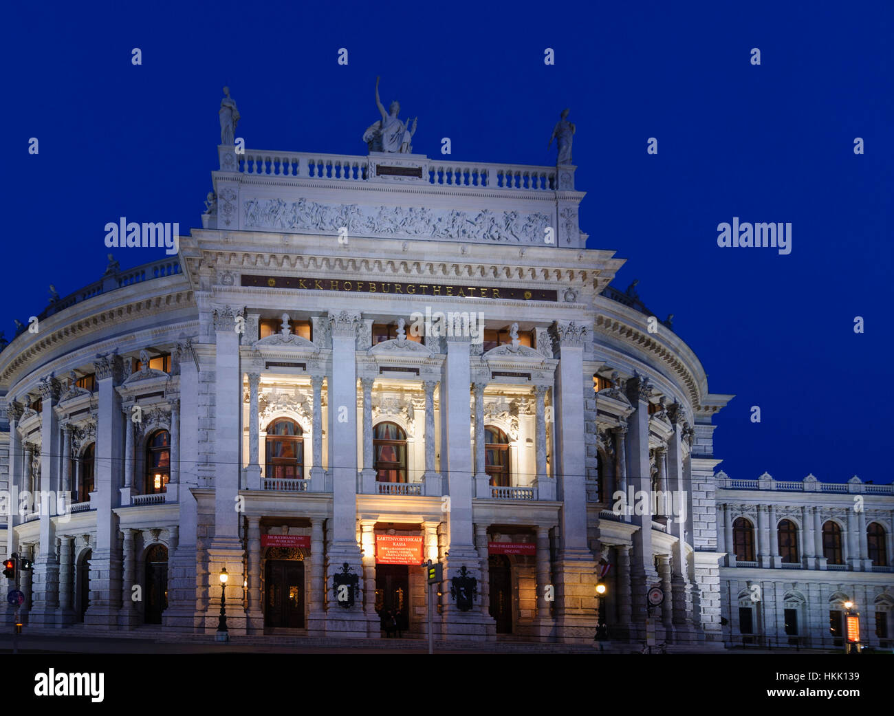 Wien, Wien: Theater Burgtheater, 01. Old Town, Wien, Österreich Stockfoto