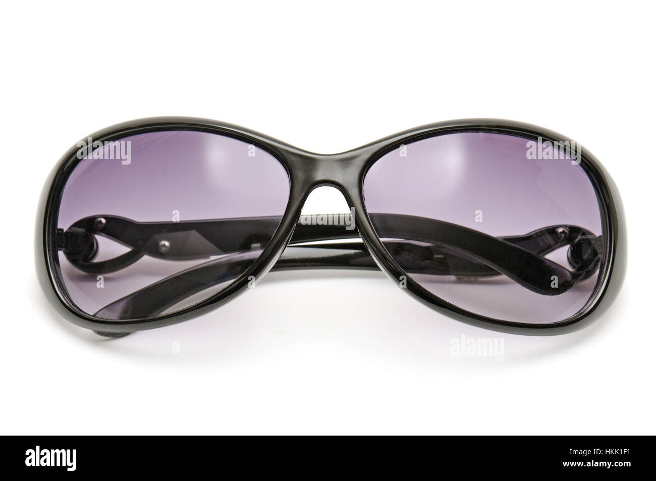 Sonnenbrille, isoliert auf weiss Stockfoto