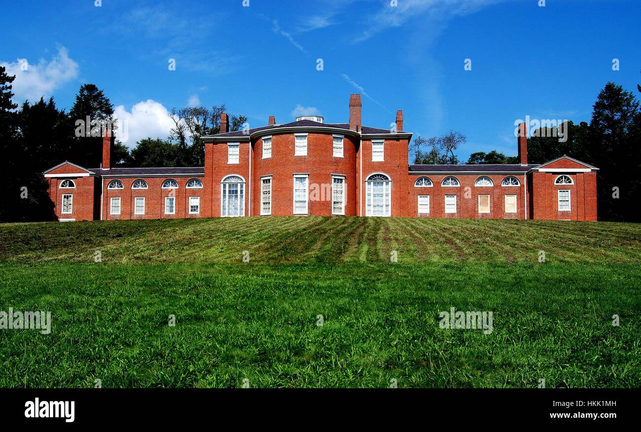 Waltham, MA: Bundesrepublik Anfang des 19. Jahrhunderts Gore Platz, Landsitz der Governeur Christopher Gore (1758-1827) Stockfoto