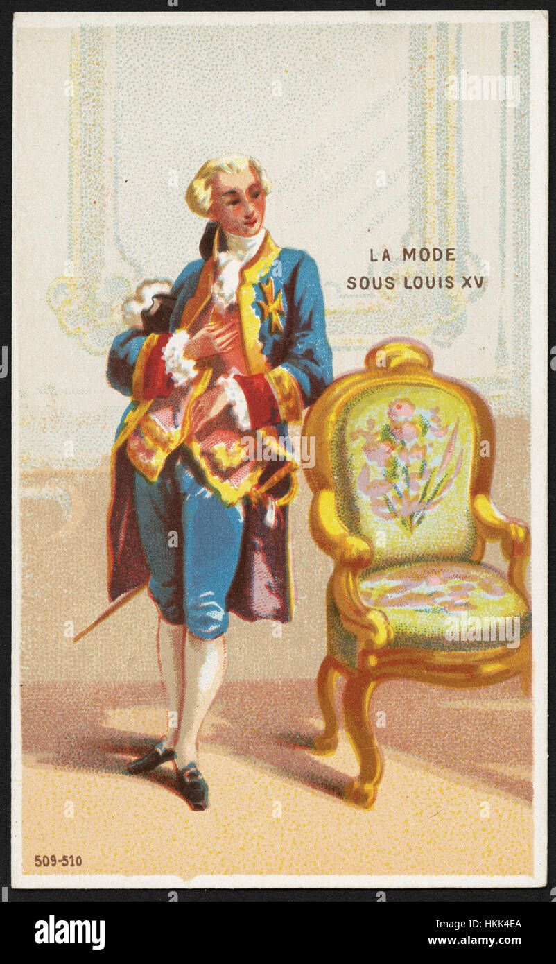 La-Modus Sous Louis XV. Stockfoto