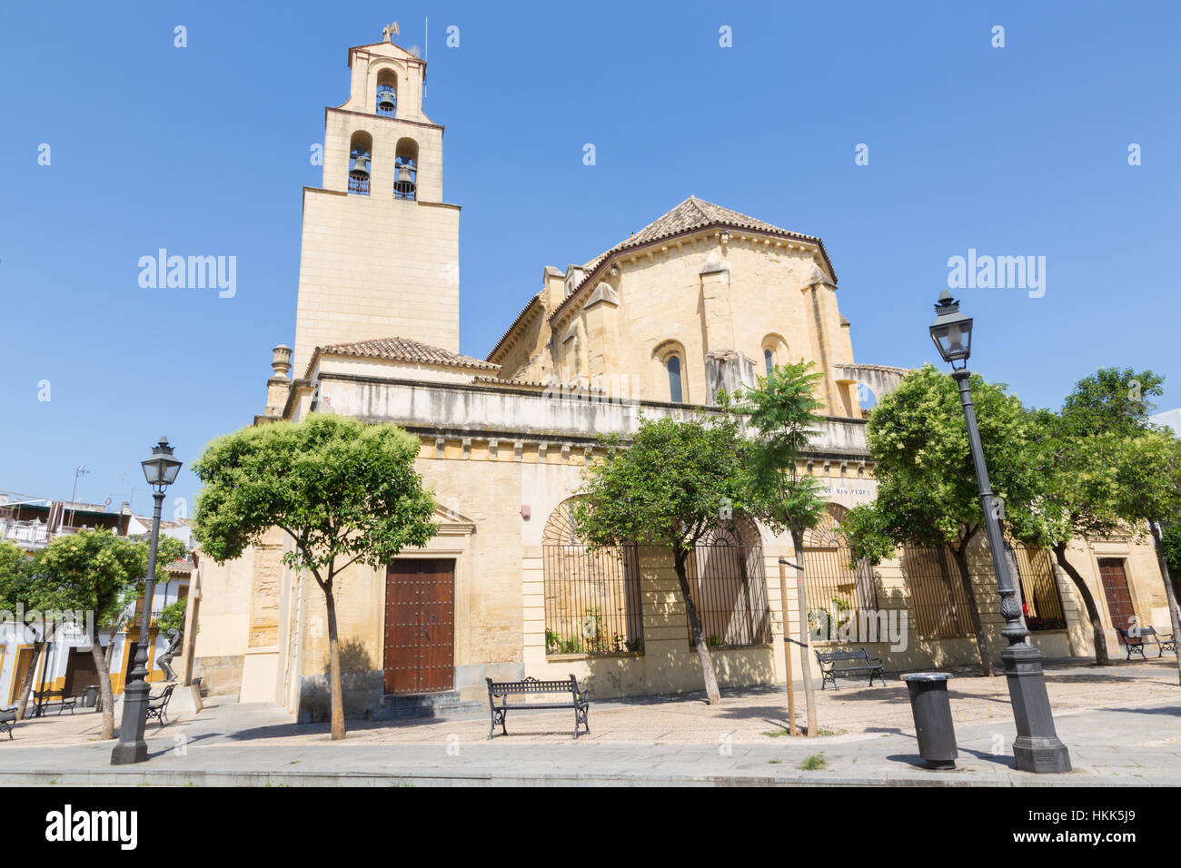 Cordoba - die Kirche Iglesia de Santa Marina de Aguas Santas. Stockfoto