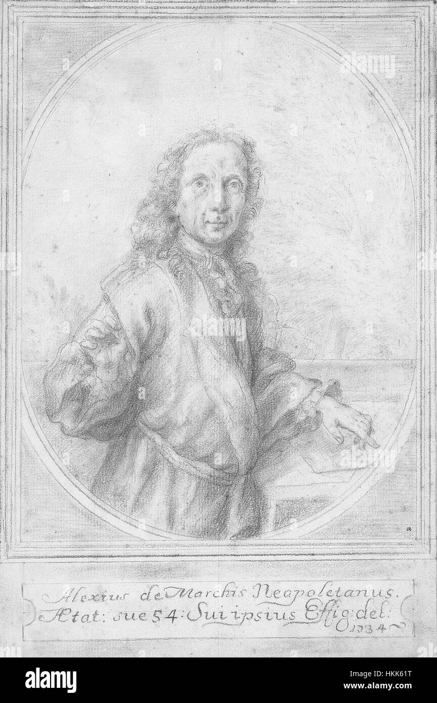 Alessio de Marchis (1684–1752) war ein italienischer Künstler, der für seine barocken und vom Rokoko beeinflussten Werke bekannt war. Seine Gemälde zeigten oft religiöse und mythologische Szenen, die durch dynamische Kompositionen und emotionale Tiefe geprägt sind, typisch für den Spätbarock. Stockfoto