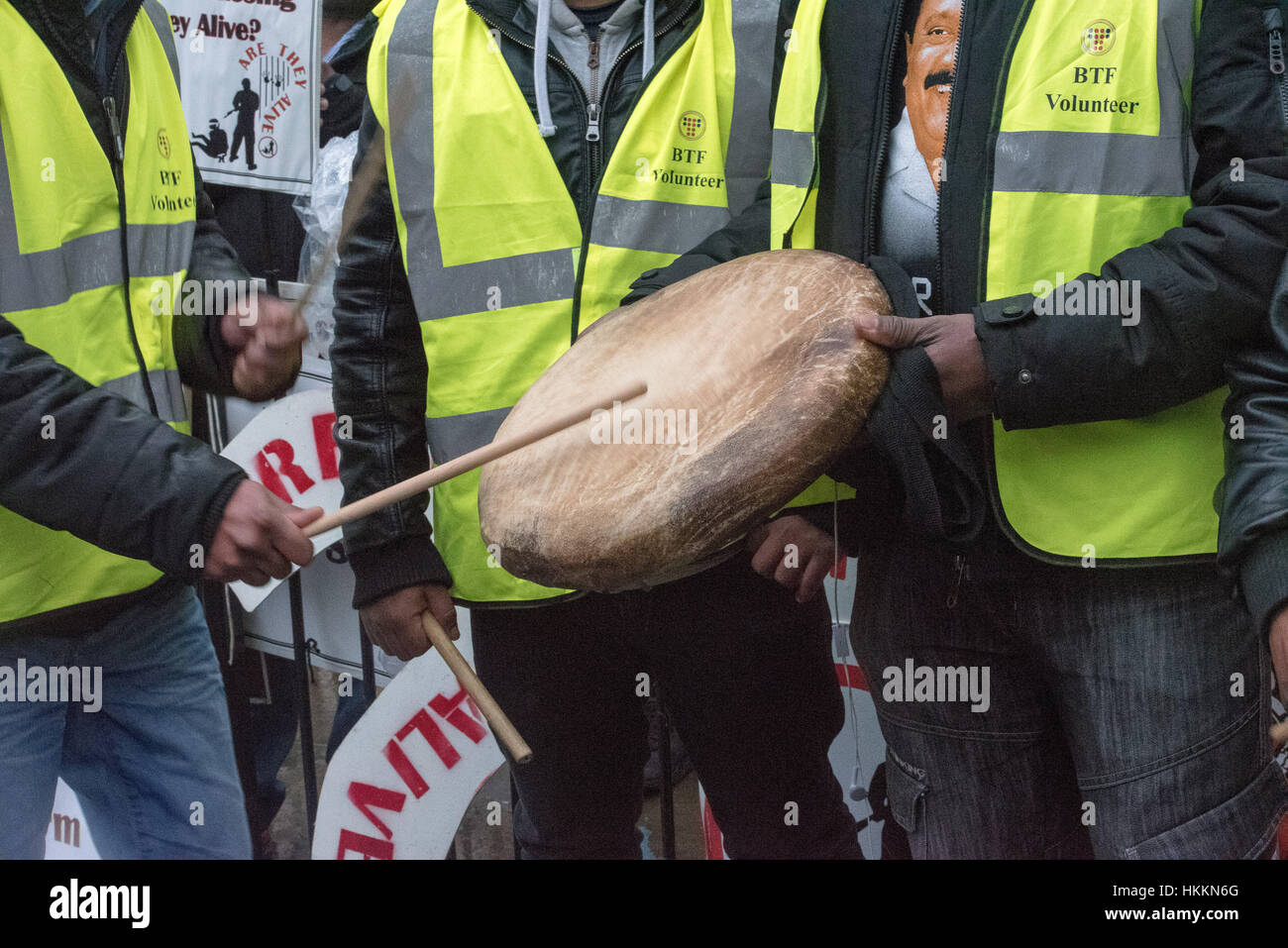 London, UK. 29. Januar 2017. Tamil Demonstration gegen die Aktionen von Sri Lanka in Whitehall, London. Bildnachweis: Ian Davidson/Alamy Live-Nachrichten Stockfoto