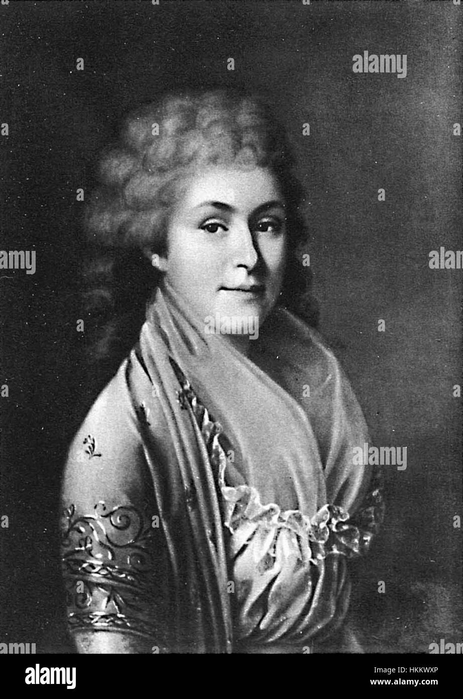 Ein Gemälde von Natalie Akimowna Gribovsky, das ihren einzigartigen Stil der Mischung russischer und westlicher künstlerischer Einflüsse zeigt. Ihre Werke zeigen oft die Tiefe menschlicher Emotionen und die Komplexität des Lebens und fangen den Geist ihrer Zeit ein. Stockfoto