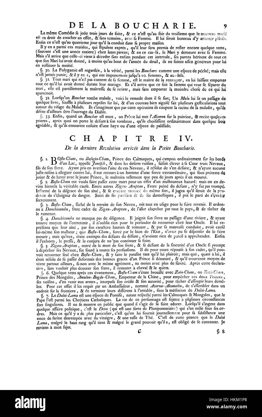 „Nouvel Atlas de la Chine“ von Anville ist eine detaillierte Karte aus dem 18. Jahrhundert, die die Geographie Chinas zeigt. Auf dieser speziellen Seite (Seite 10) werden wichtige Bereiche von historischem und geographischem Interesse in China hervorgehoben. Stockfoto