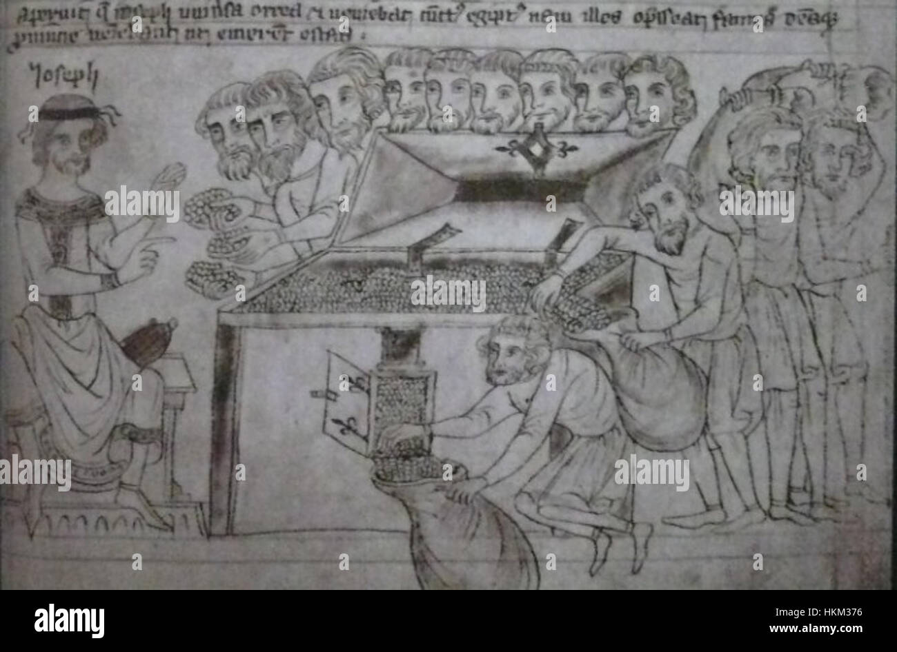 BibleVel1 stellt eine Reihe historischer Illustrationen dar, die von biblischen Themen inspiriert sind. Diese Bilder bieten einen Einblick in religiöse und kulturelle Traditionen durch visuelle Erzählungen, die künstlerische Interpretation mit sakralen Erzählungen verbinden. Stockfoto