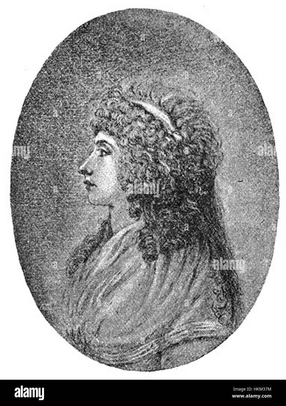 Dieses Ölporträt von Charlotte von Stein, von einem unbekannten Künstler, fängt die raffinierte Eleganz und edle Gestalt des deutschen Aristokraten ein. Das Gemälde reflektiert die Ästhetik des 18. Jahrhunderts und den hohen Stellenwert des Themas. Stockfoto