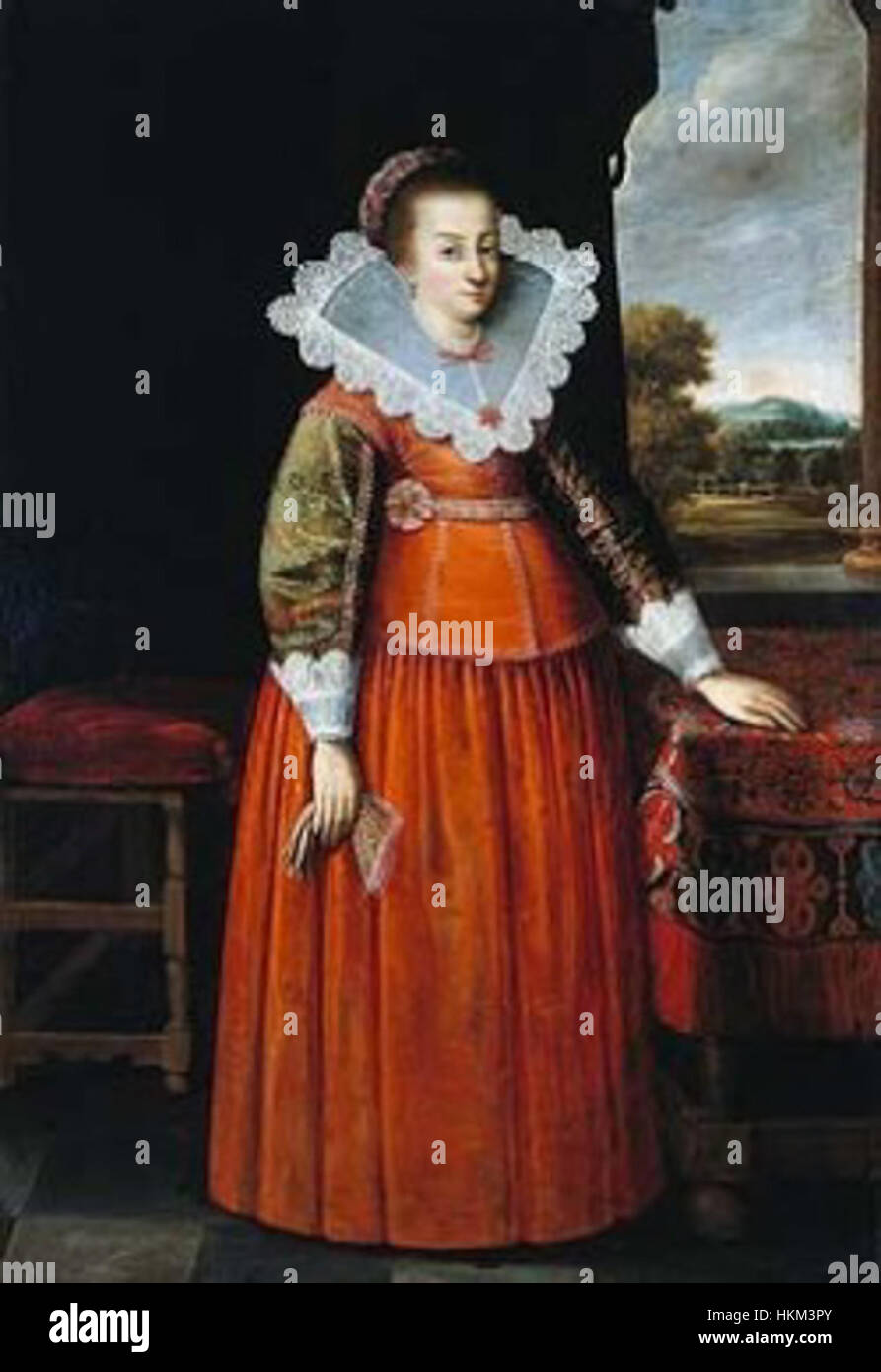 „Portret Damy“ von Danckers ist ein Porträt einer Dame aus dem 17. Jahrhundert, das die Mode und den sozialen Status der damaligen Zeit zeigt. Das Gemälde hebt die feinen Details europäischer Porträts aus dem 17. Jahrhundert hervor und betont die Eleganz und Raffinesse des Motivs. Stockfoto