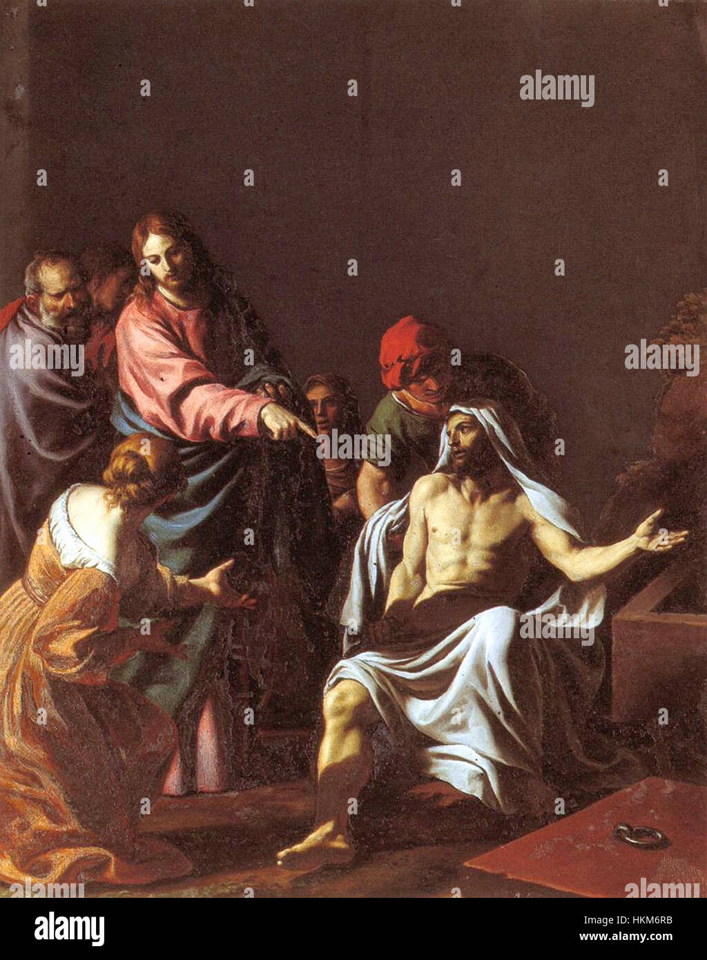 Alessandro Turchi (L'Orbetto) - die Auferweckung des Lazarus - WGA23158 Stockfoto