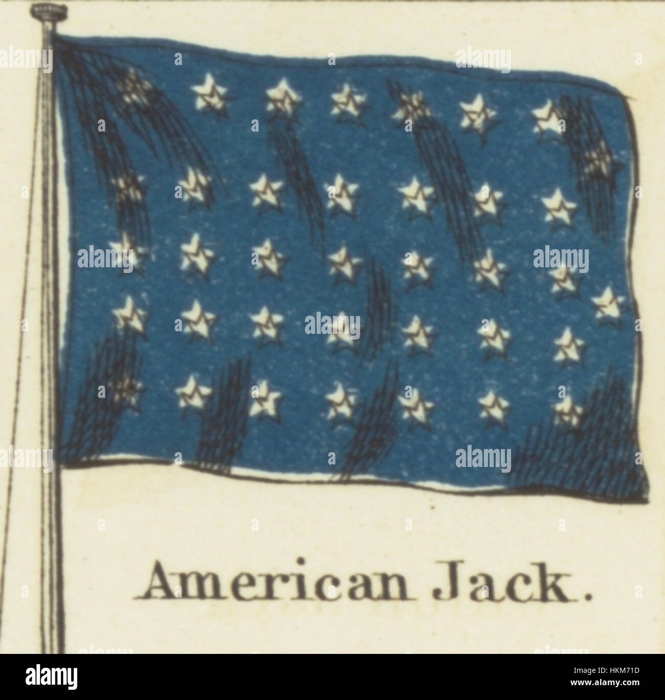 Diese Karte, die 1868 vom amerikanischen Künstler Jack Johnson erstellt wurde, zeigt die nationalen Wappen verschiedener Länder und spiegelt das Interesse an Heraldik und nationalen Symbolen des 19. Jahrhunderts wider. Stockfoto