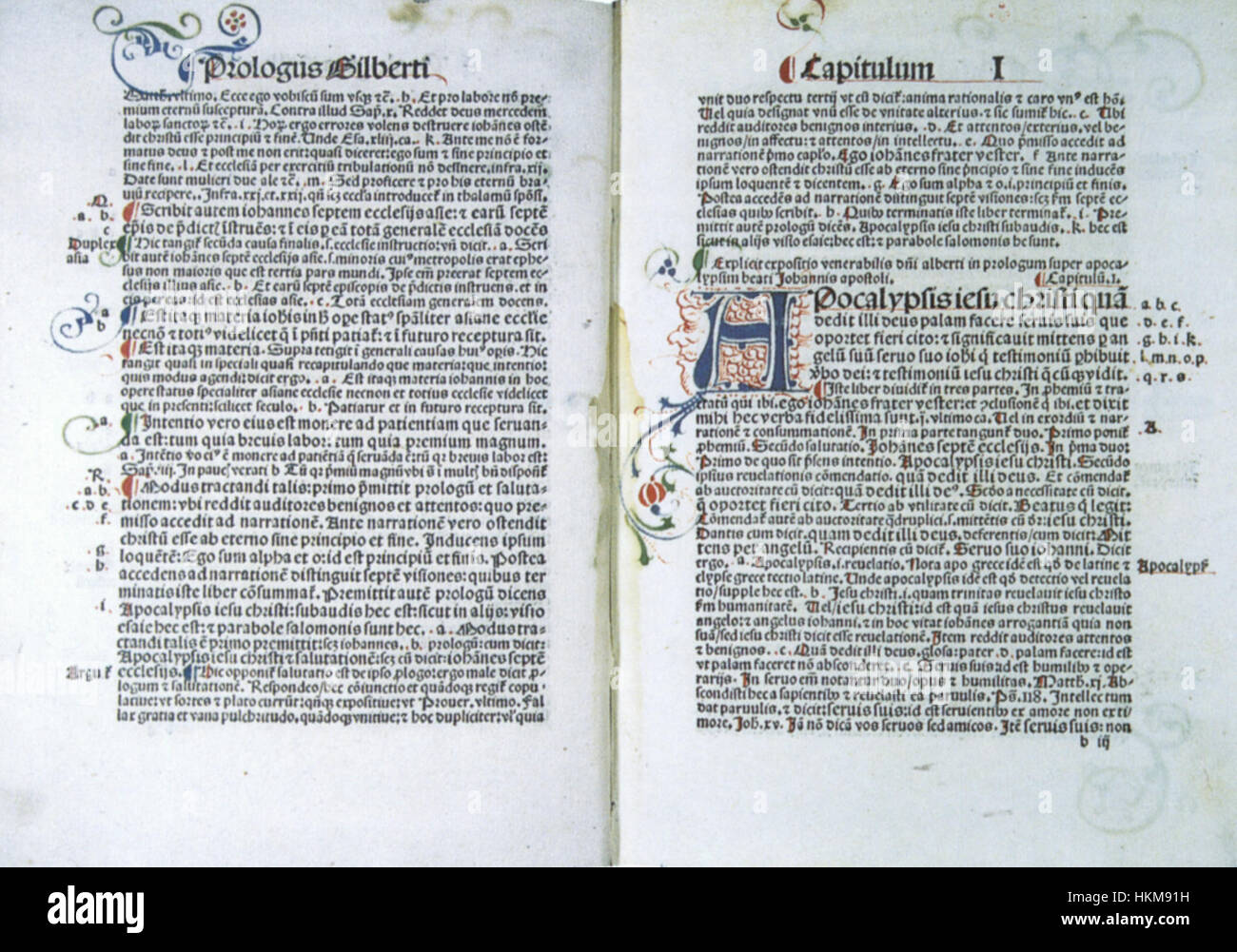 Albertus Magnus Postillatio in Apocalypsin Basel 1506 (Isny) Stockfoto