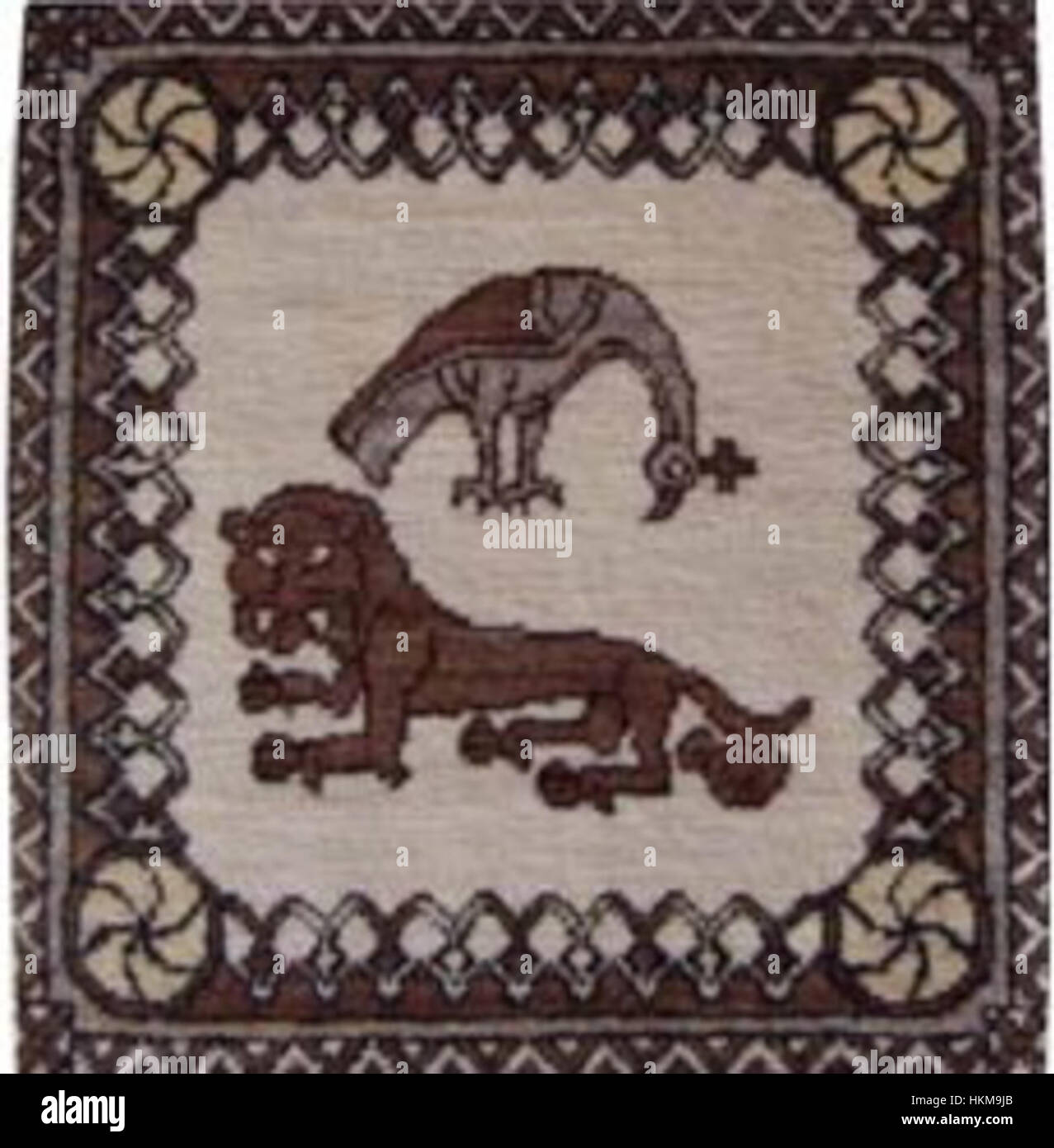 Armenische Teppich (XIV Jh.) Stockfoto
