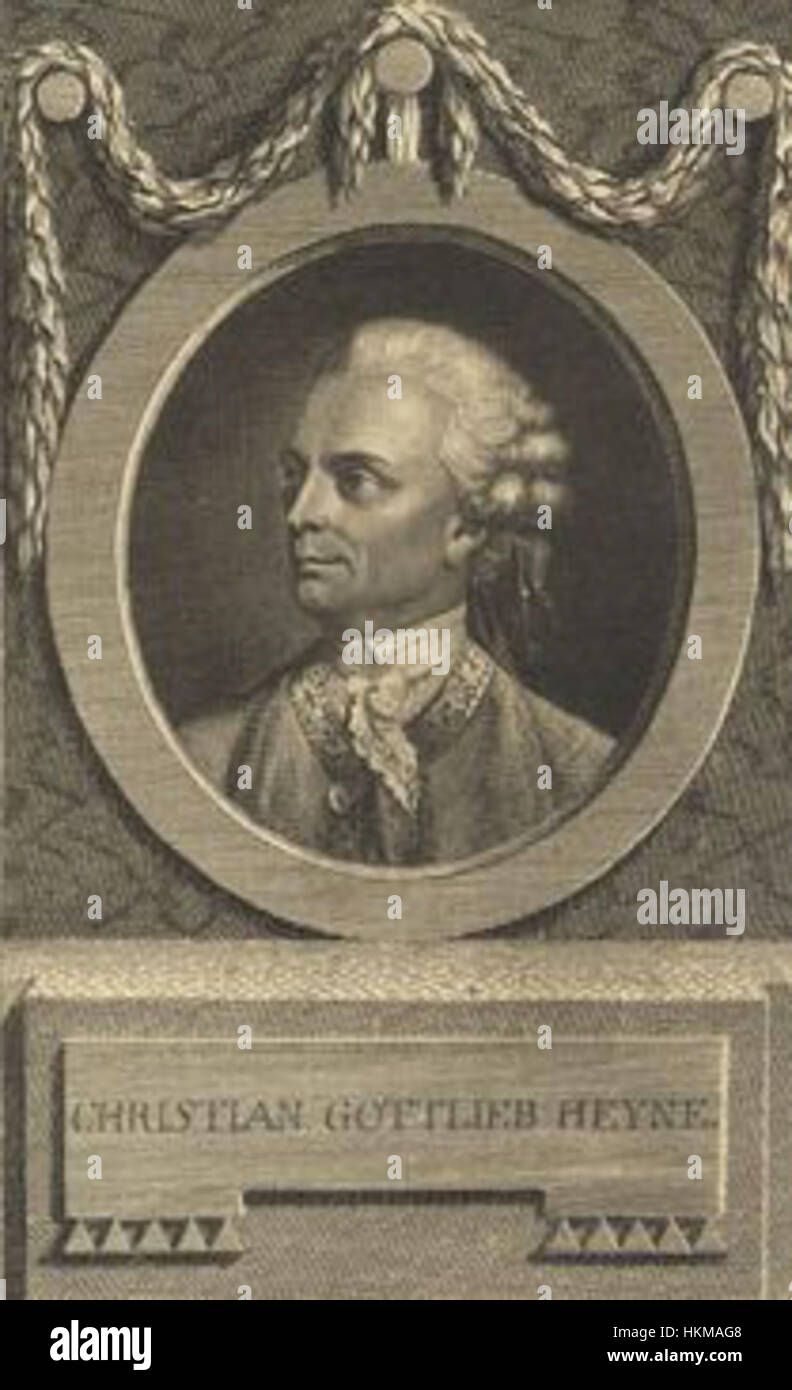 Christian Gottlob Heyne Stockfoto