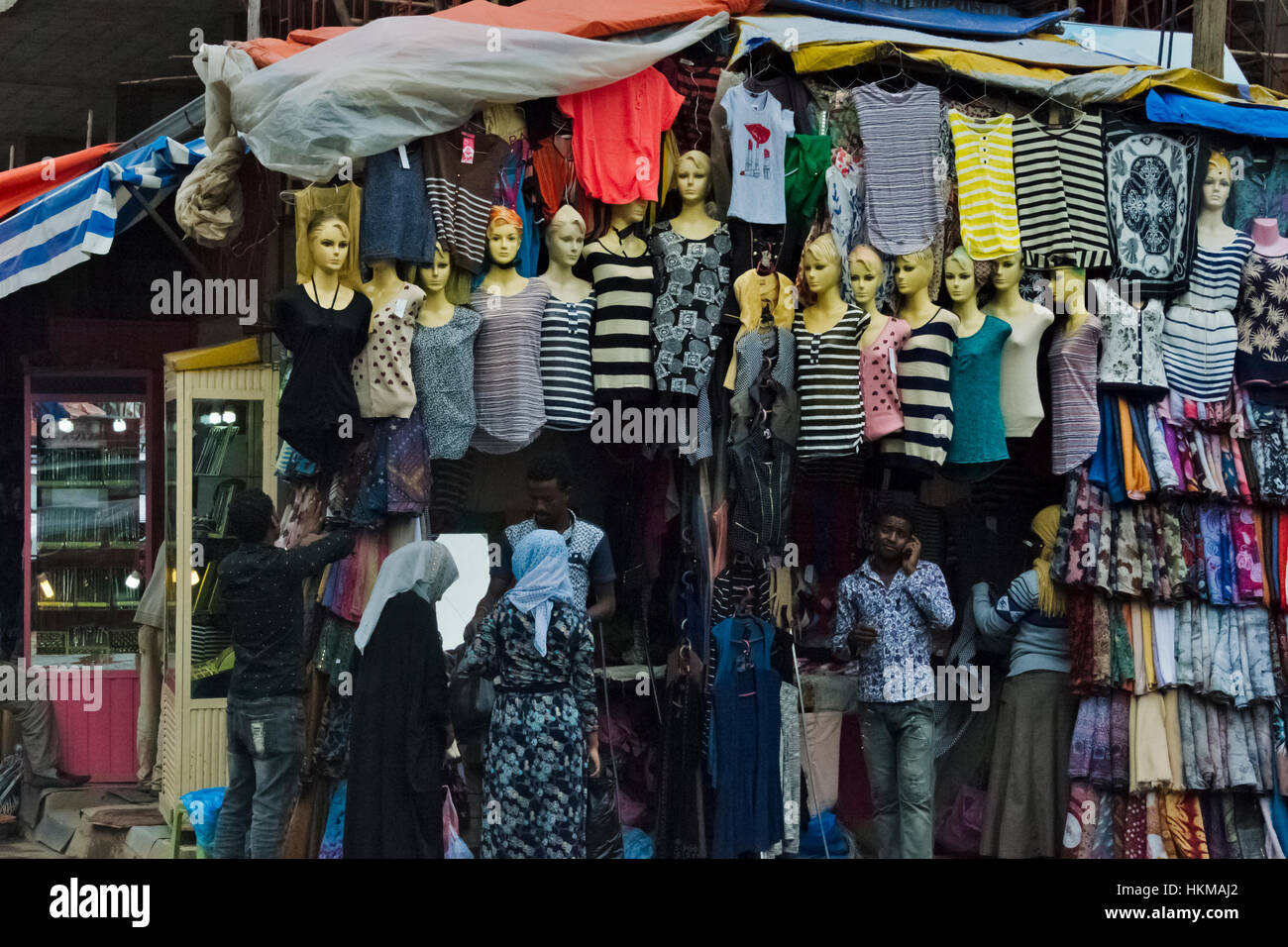 Merkado Markt, Addis Ababa, Äthiopien Stockfoto