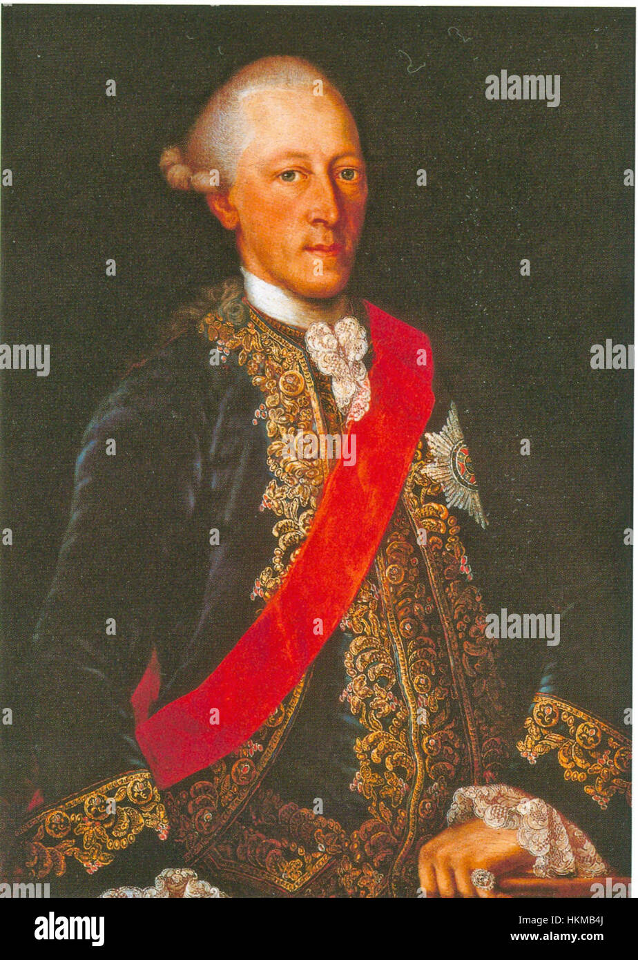 *Adel im Wandel* ist eine künstlerische Darstellung des sich verändernden Status und der Rolle des Adels in der europäischen Gesellschaft. Dieses Gemälde fängt die Entwicklung der Aristokratie durch symbolische Elemente ein. Stockfoto