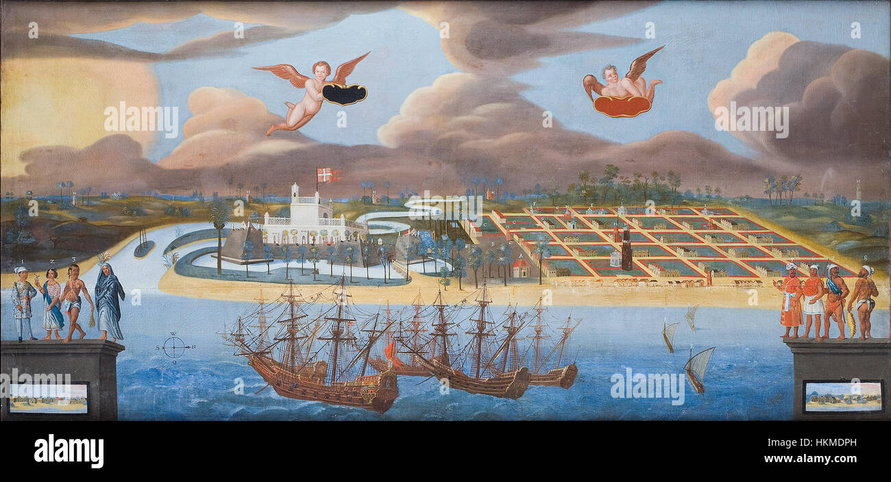 Eine Ansicht der Tranquebar - Google Art Project Stockfoto