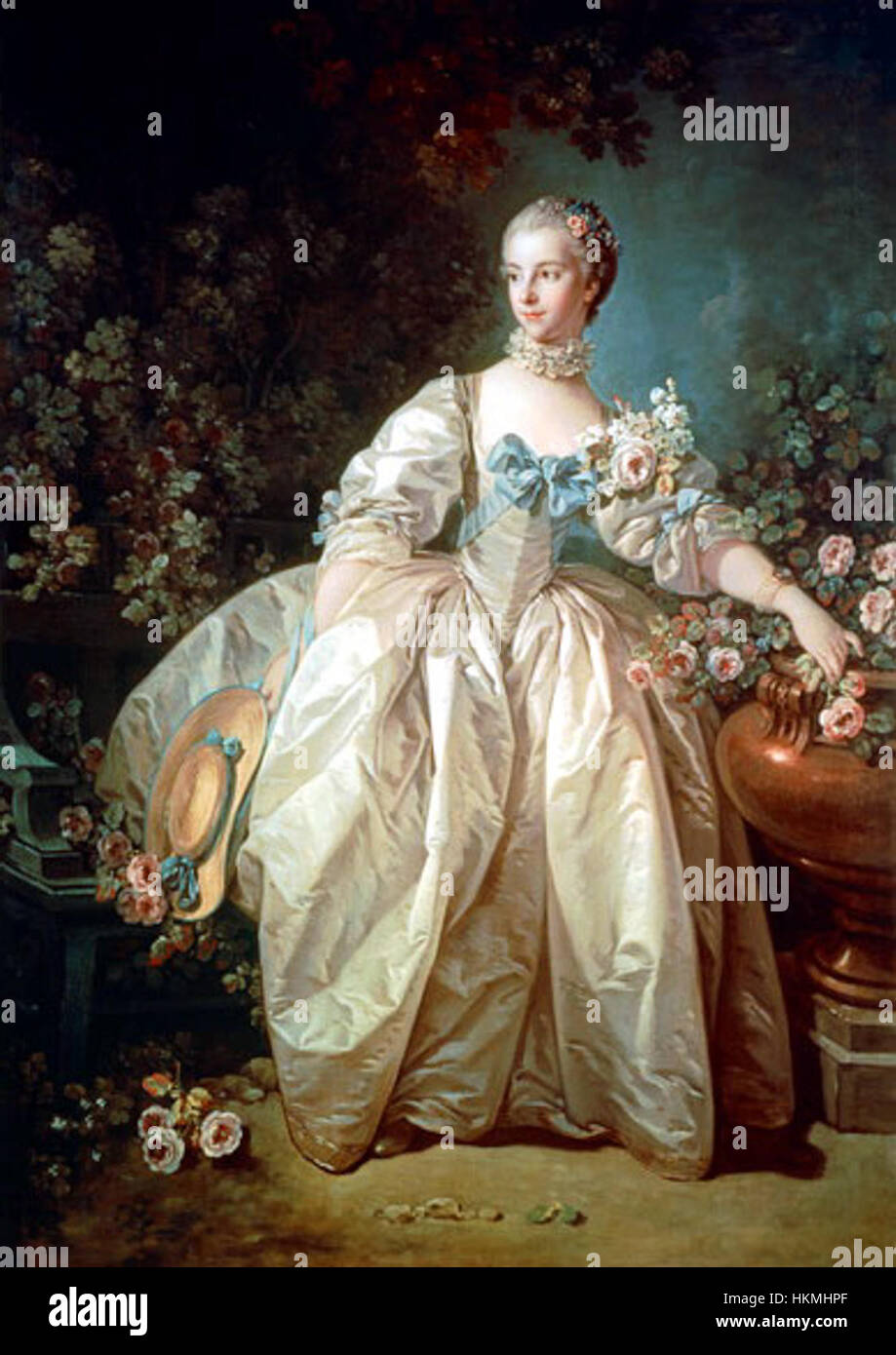 Francois Boucher Madame bergeret Stockfoto