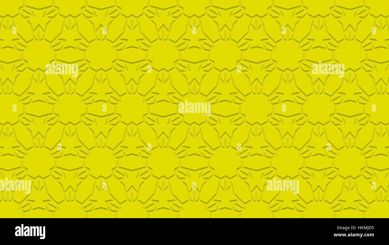 [Raster Abbildung] Traditionellen geometrisch - minimalistischen Wallpaper Hintergrund, texturierte Bild mit gravierten / Carving-Effekt, islamischen Stil Stockfoto