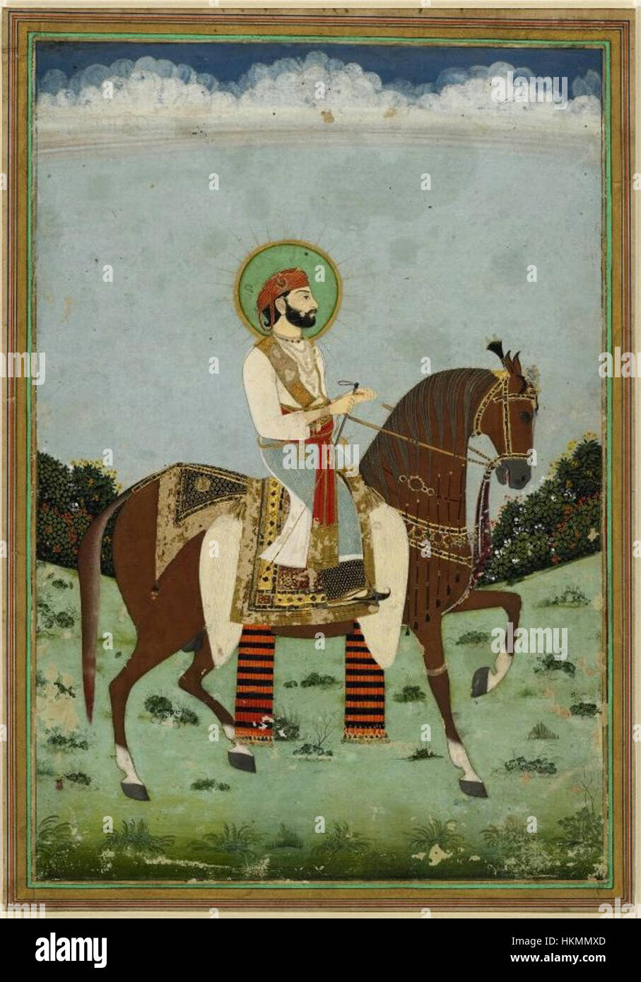 1 Maharaja Sawai Jai Singh II ca. 1725 Jaipur. Britische museum Stockfoto