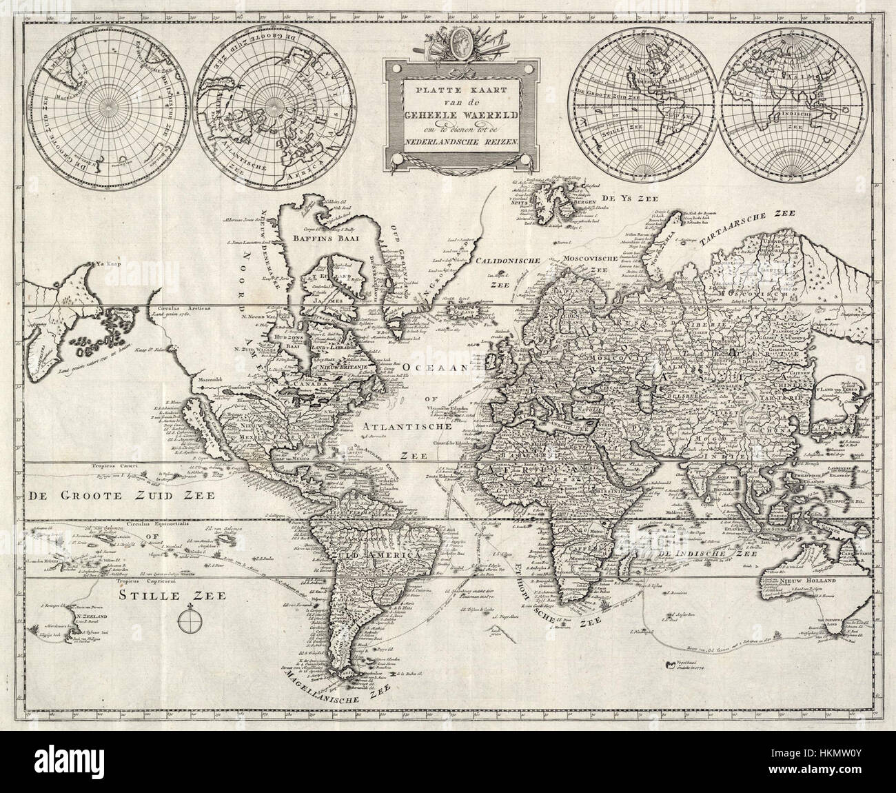 Diese historische Karte stellt die Welt dar, wie sie während der Periode ihrer Entstehung verstanden wurde. Die Karte bietet Einblicke in geografisches Wissen, reflektiert kartographische Techniken und das Weltbild der Zeit. Stockfoto