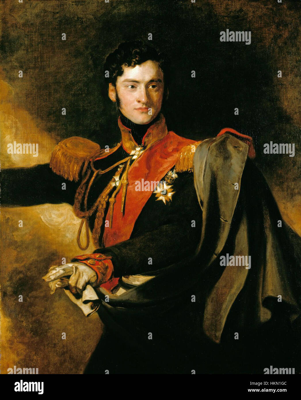 Alexandr Chernyshov durch T.Lawrence (1818, königliche Coll.) Stockfoto