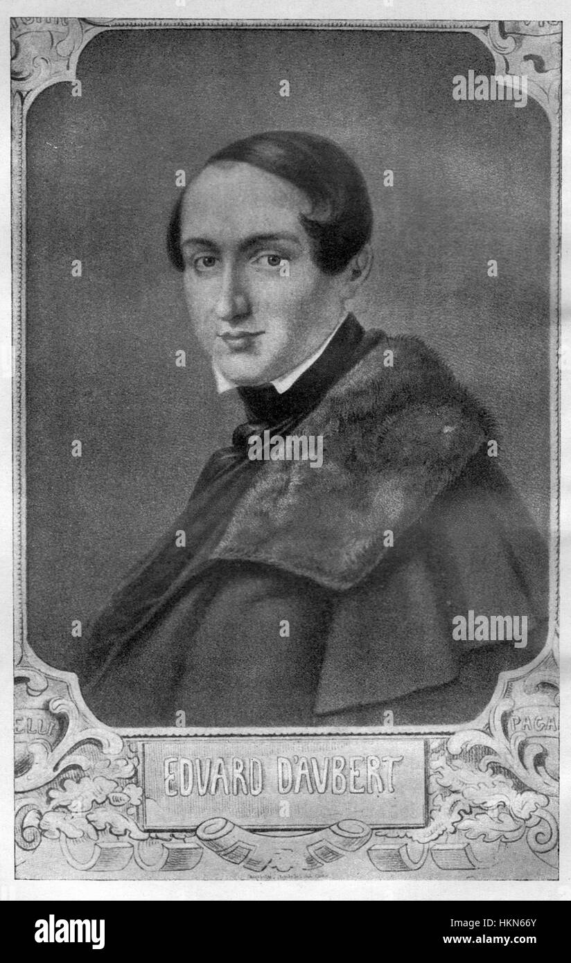 Ein Theaterkunstwerk, das Edvard d’Aubert am Svenska Teatern zeigt und einen Einblick in die Bühnenaufführungen der damaligen Zeit bietet. Das Bild fängt das Wesen des Theaters aus dem 19. Jahrhundert ein und unterstreicht die Kunstfertigkeit der Bühnenkunst und Aufführung in der schwedischen Theatertradition. Stockfoto