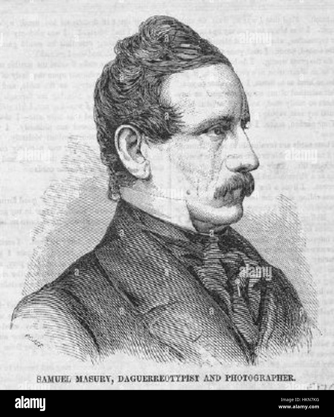 1859 Samuel Masury Porträt von Winslow Homer Stockfoto
