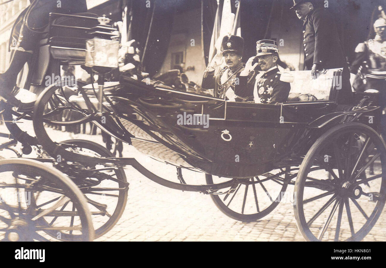 Arthur Herzog von Connaught und König von Italien Victor Emmanuel III Stockfoto