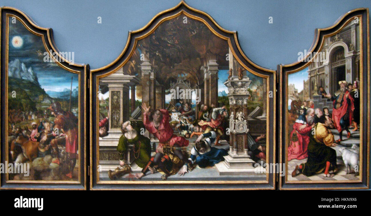 Das Gemälde „Bernard Van Orley 103“ ist ein historisches Werk, das dem berühmten flämischen Künstler Bernard van Orley zugeschrieben wird. Es zeigt detaillierte, realistische Figuren, die Orleys Meisterschaft in der Darstellung historischer und religiöser Themen widerspiegeln. Stockfoto Das Gemälde „Bernard Van Orley 103“ ist ein historisches Werk, das dem berühmten flämischen Künstler Bernard van Orley zugeschrieben wird. Es zeigt detaillierte, realistische Figuren, die Orleys Meisterschaft in der Darstellung historischer und religiöser Themen widerspiegeln. Stockfoto