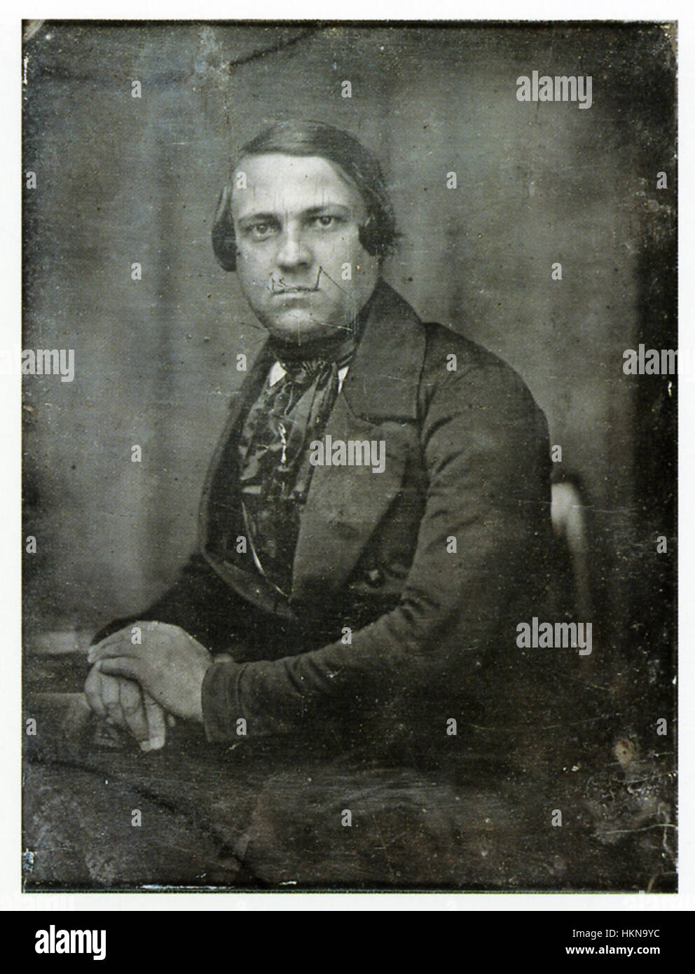 Adolf Schoder’ Gemälde „Abgeordnete“ (1848) zeigt Mitglieder der Deutschen Nationalversammlung in der Frankfurter Paulskirche. Das Gemälde ist eine historische Darstellung der Versammlung, die sich während der Revolution von 1848 trafen, ein wichtiges Ereignis in der deutschen Geschichte. Stockfoto