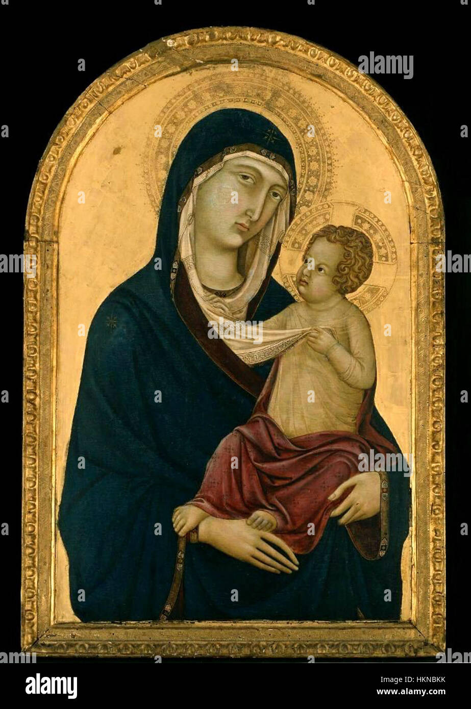 1.3 Ugolino di Nerio Madonna mit Child.1325-30, Boston MFA Stockfoto