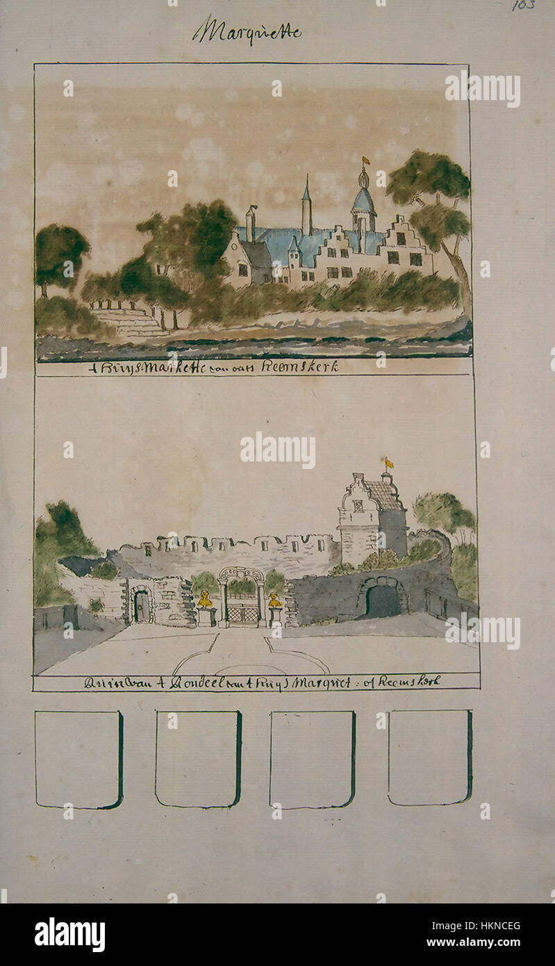 Eine Karte, die die Region Westfriesland, ein Teil von Noord-Holland, darstellt und die geografische Lage des Gebiets im 18. Jahrhundert darstellt. Auf der Karte werden Städte und geografische Besonderheiten hervorgehoben. Stockfoto